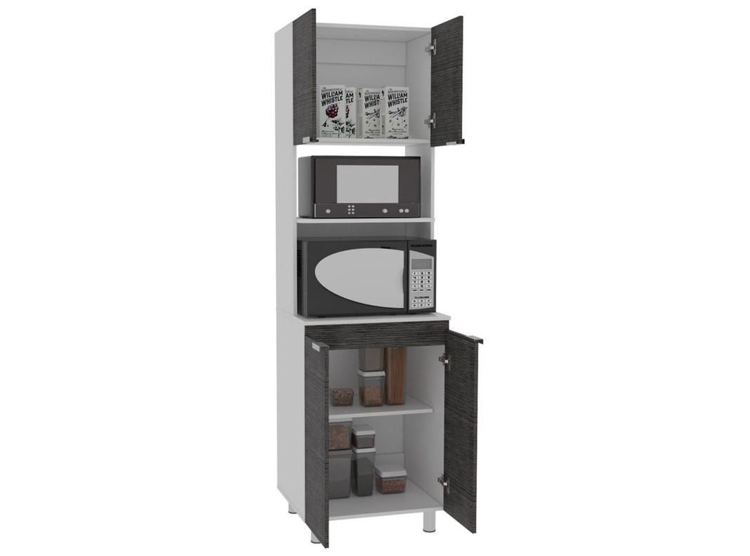Mueble Microondas Fendi Gris-4