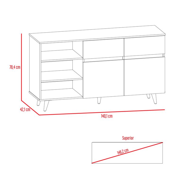 Buffet Salem Miel Plomo TuHome-1