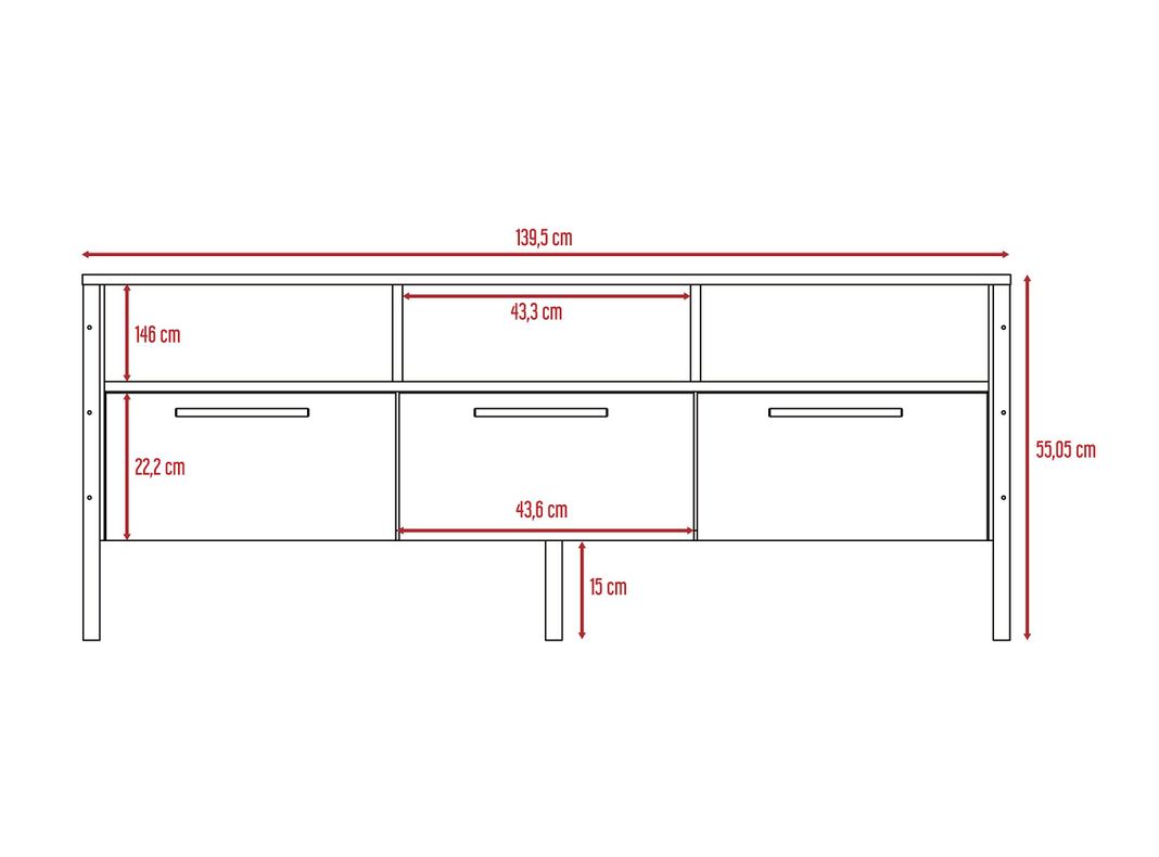 Rack TuHome TV 60" Magnum Miel-1