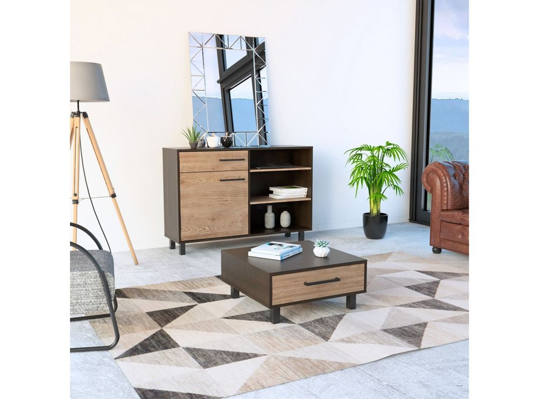 Arrimo + Mesa Centro Kaia Negro Miel TuHome-5