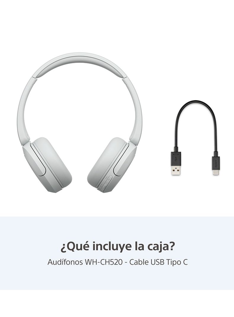 Audífonos Inalámbricos WH-CH520 Blanco-1