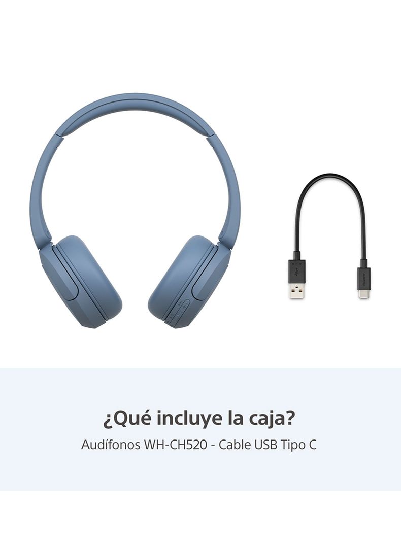 Audífonos Inalámbricos WH-CH520 Azul-1