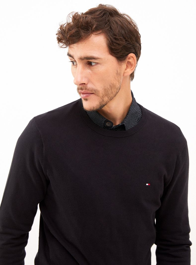 Sweater Clásico Cuello Redondo-2