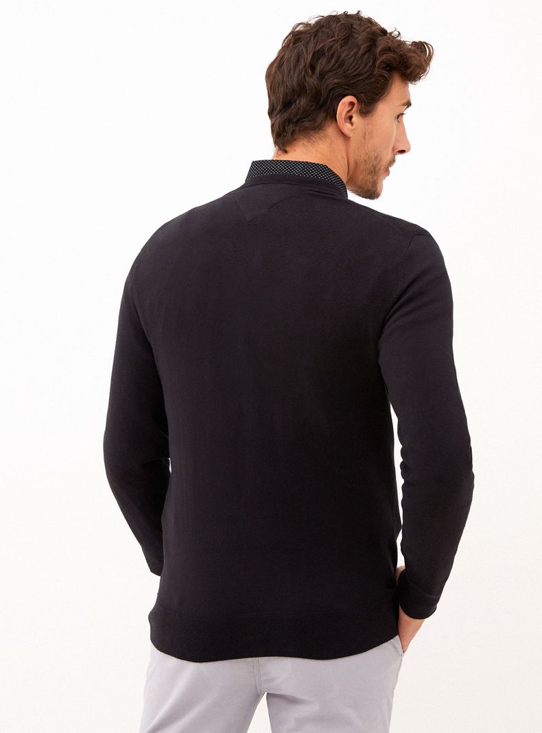 Sweater Clásico Cuello Redondo-1