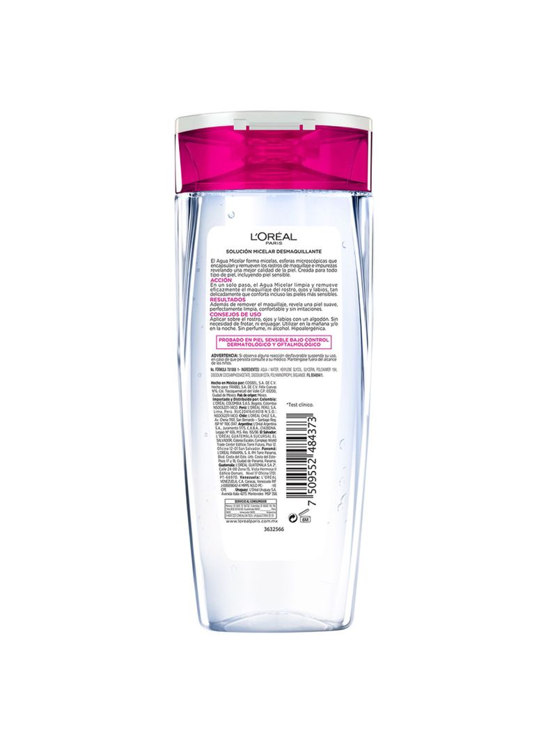 Agua Dermo Expertise L'Oréal Paris Micelar Ht5 Piel Sensible 200 ml-2
