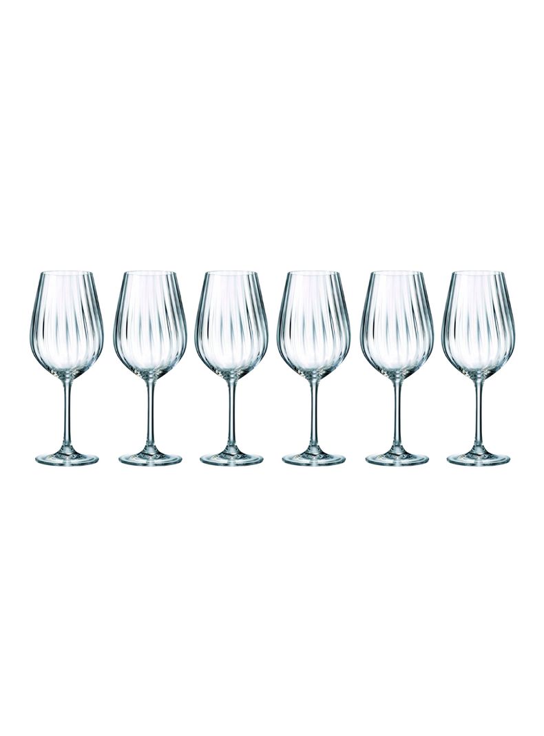 Set 6 Copas Cristal Blanco Sarah Waterfall 400 ml-0