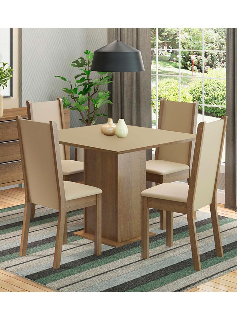 Juego de Comedor Lilo Leone 4 Sillas-3