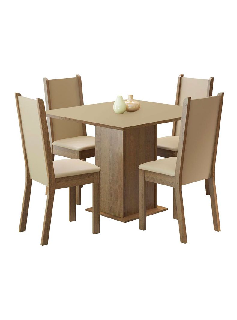 Juego de Comedor Lilo Leone 4 Sillas-0