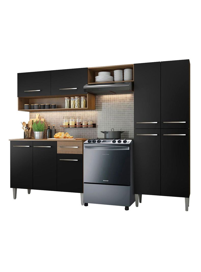 Kit Cocina Emilly Dark 9 Puertas 1 Cajón-0