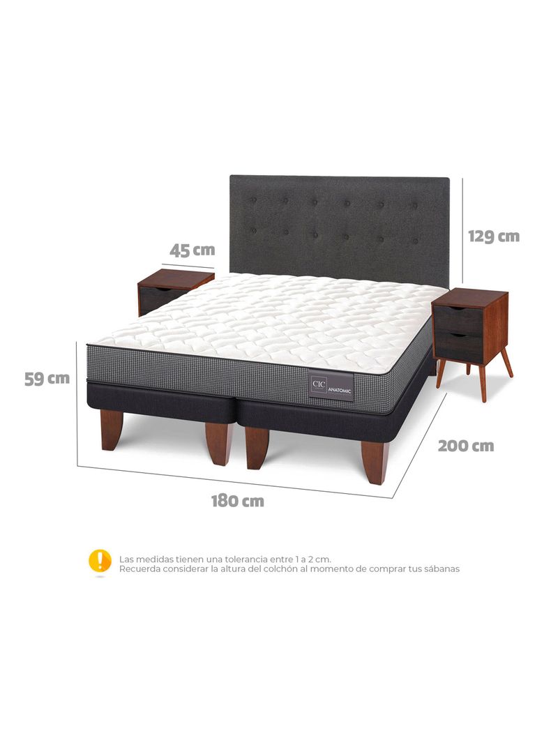 Cama Europea Anatomic King + Set Eufrates-1