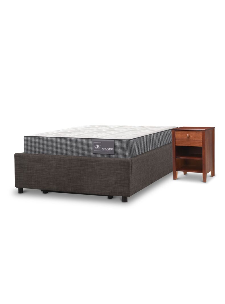 Cama Space Box Anatomic 1.5 + Velador Torino-0