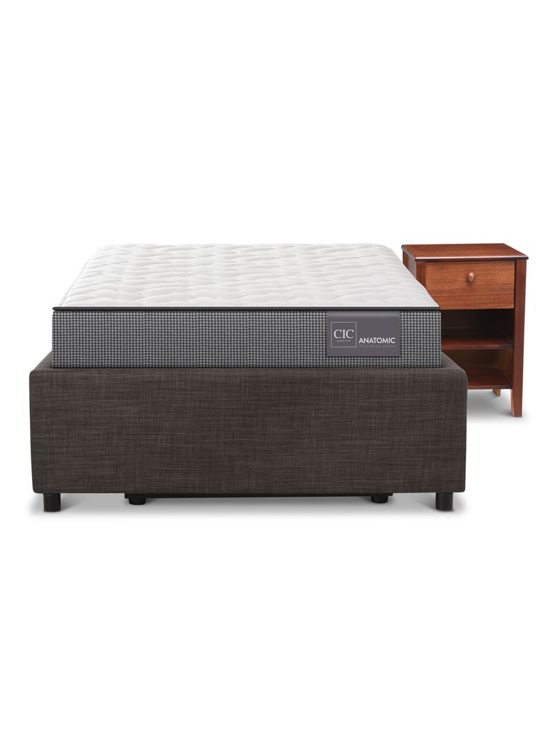 Cama Space Box Anatomic 1.5 + Velador Torino-2