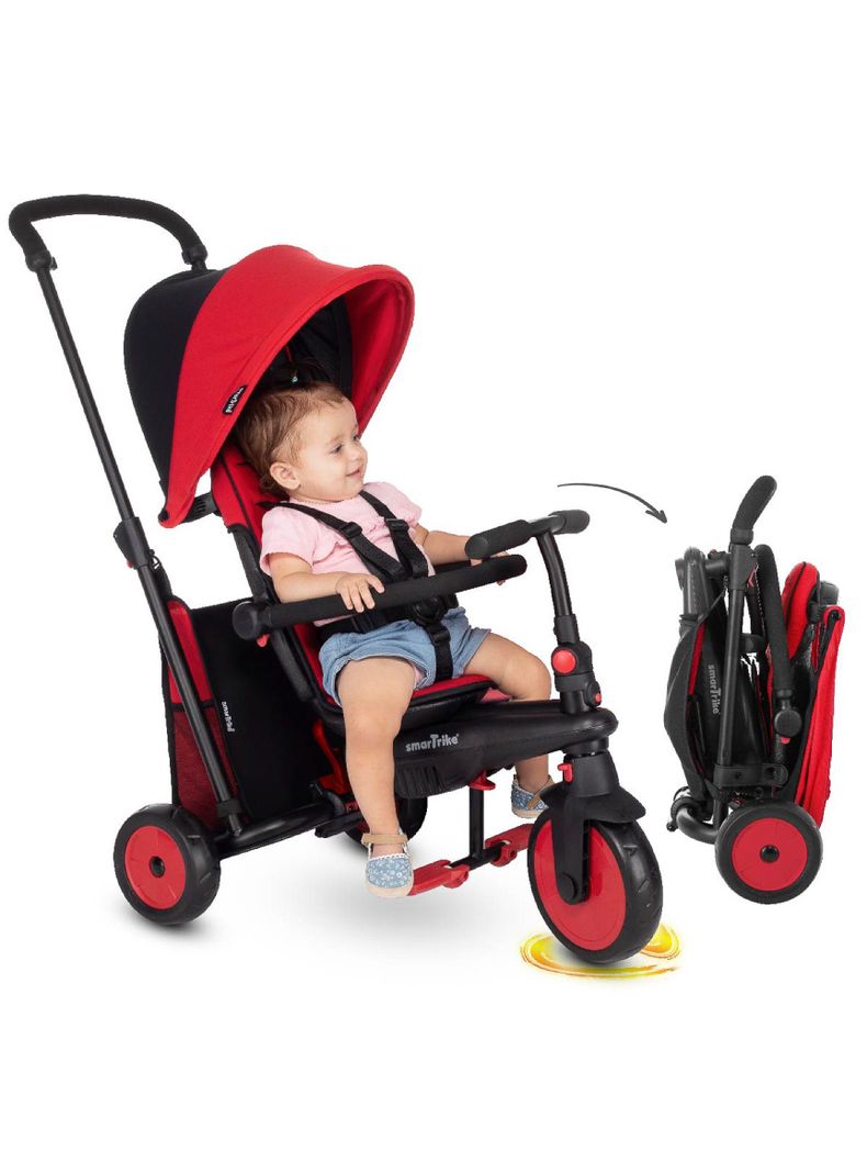 Triciclo Folding Trike STR3 Rojo Smart Trike-0