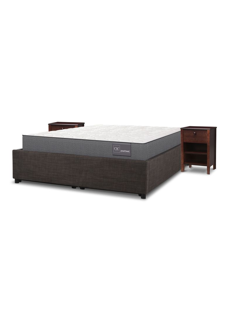 Space Box Europea Anatomic 2 Plazas + Veladores Torino Chocolate