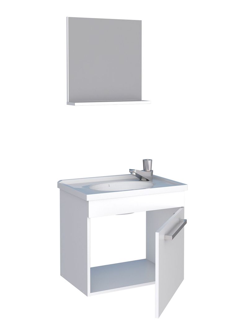 Mueble Vanitorio + Aéreo Espejo Agata 1 Puerta-2