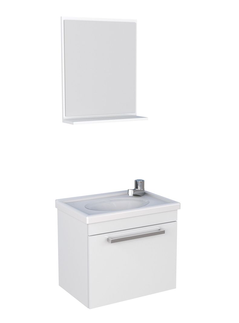 Mueble Vanitorio + Aéreo Espejo Agata 1 Puerta-0
