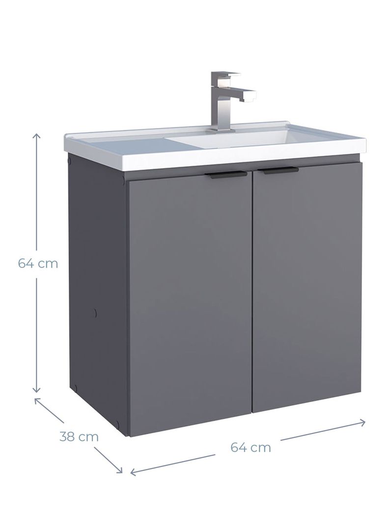Mueble Vanitorio Aéreo Aster 60 cm-1