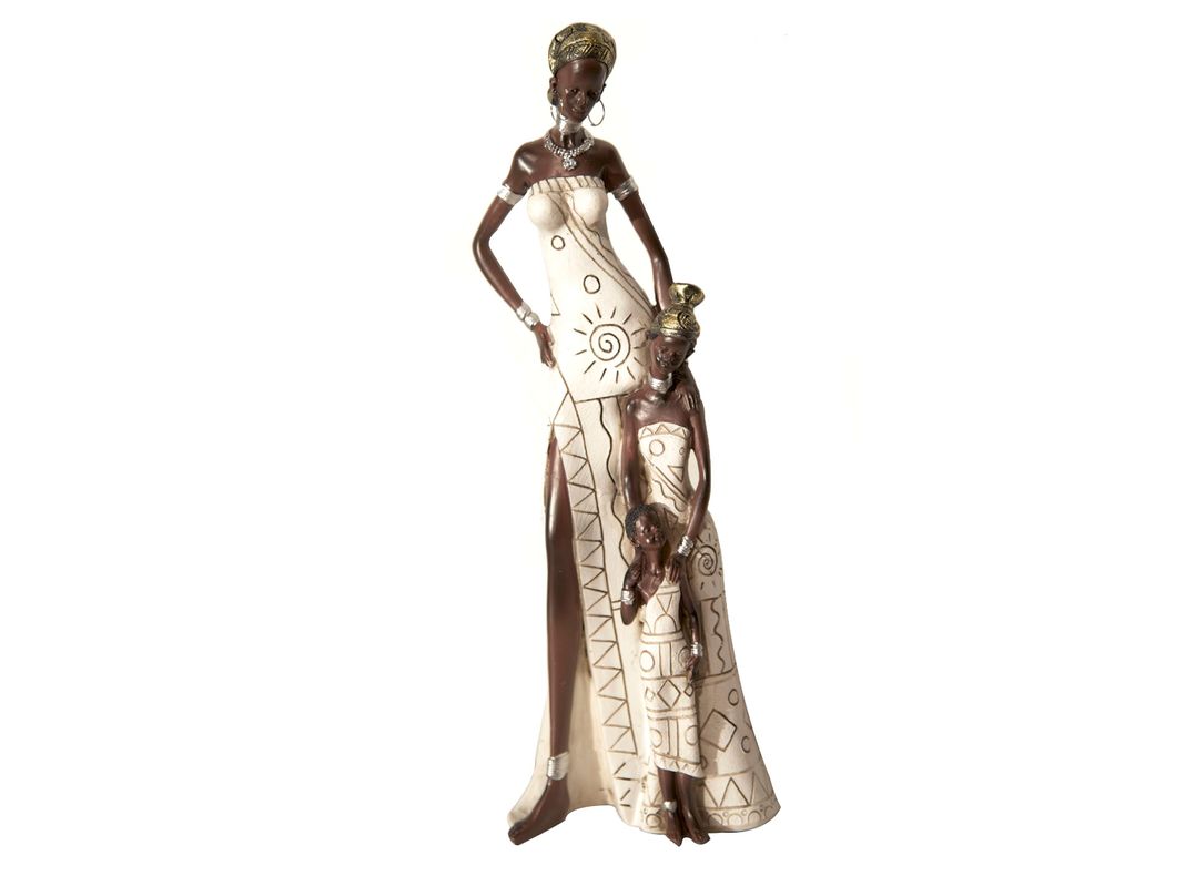 Figura Decorativa Africana 15x10x41 cm-0