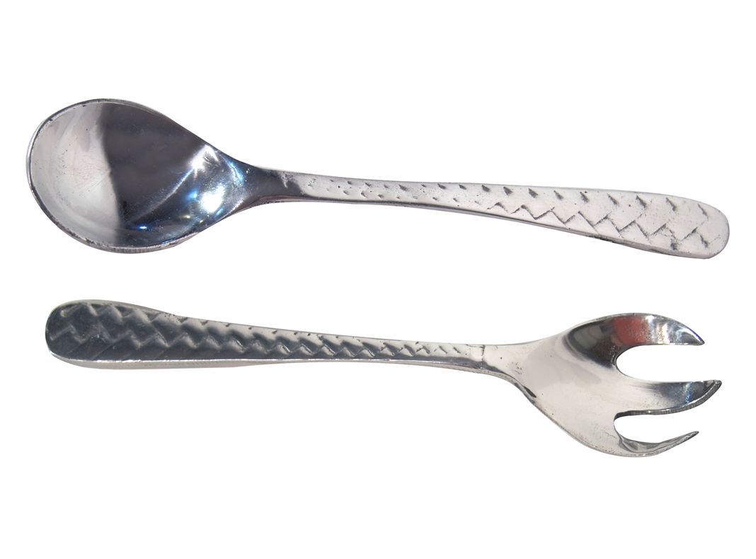 Set Kadar 2 Cubiertos para servir Zigzag 33 x 8 x 2 cm-0