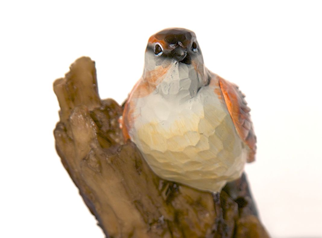 Pájaro Kadar De Poliresina, 15x10x19 cms-1