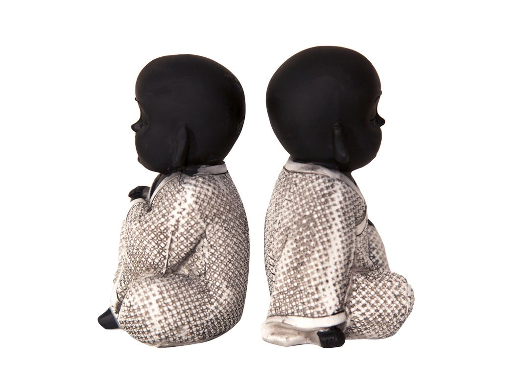 Adorno Kadar Pareja de Budas 7x7x12 cm-1