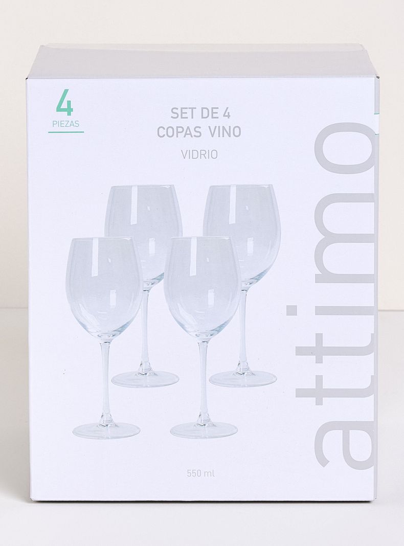 Set 4 Copas Vino Clear 550 ml-3