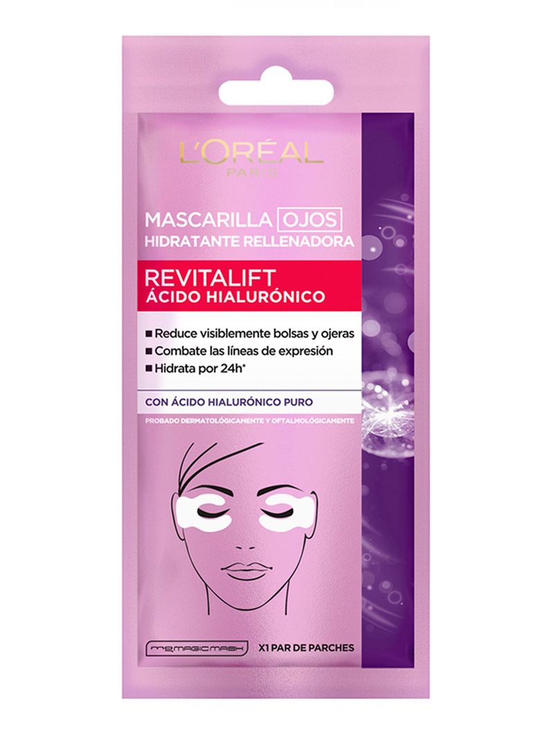 Mascarilla Dermo Expertise L'Oréal Paris Revitalift Ácido Hialurónico Ojos-0