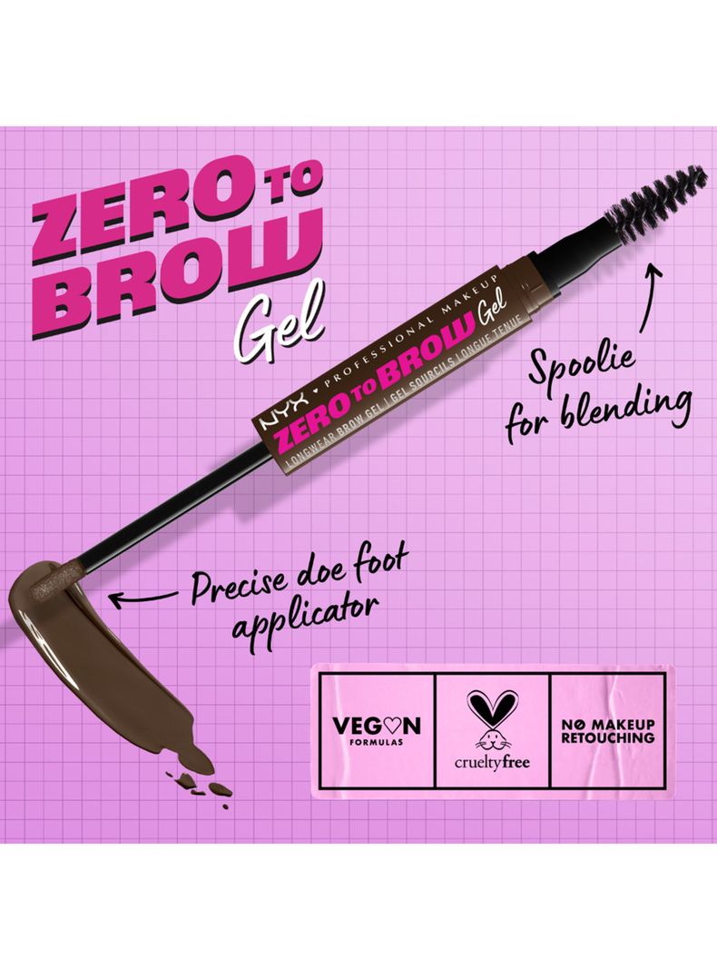 Gel de Cejas NYX Professional Makeup Zero To Brow Espresso 2 ml-4