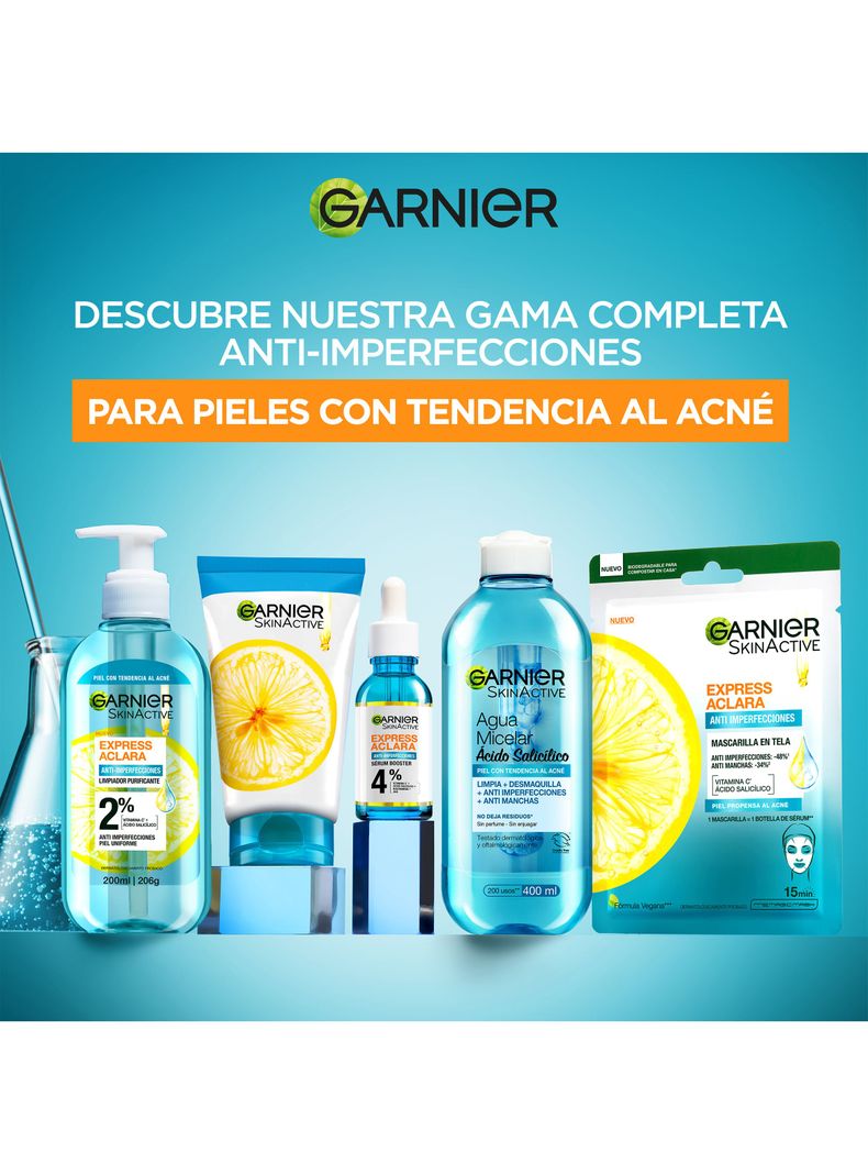 Mascarilla Garnier Anti-Imperfecciones Express Aclara 23 g-4