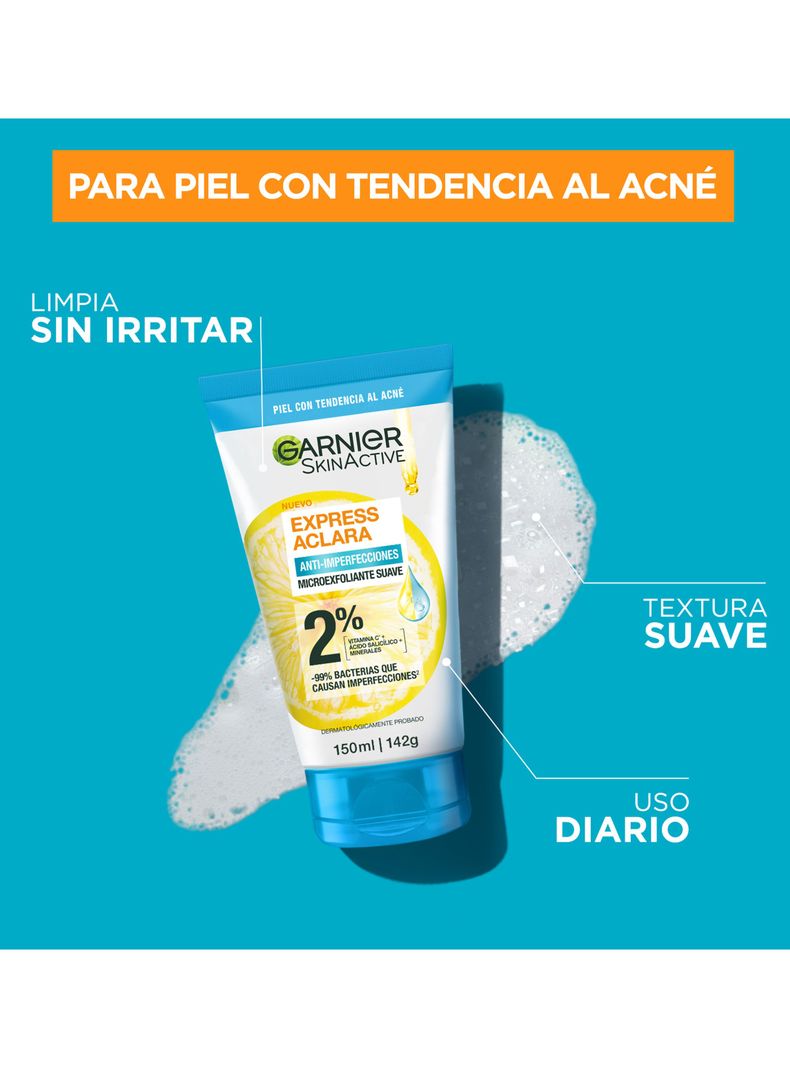 Limpiador Profundo Garnier Anti-Imperfecciones Express Aclara 150 ml-2