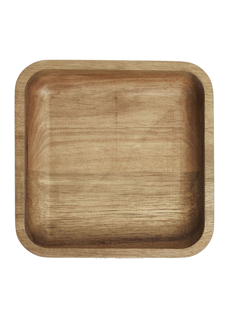 Plato Piqueo Hondo Acacia 18x18 cm-0
