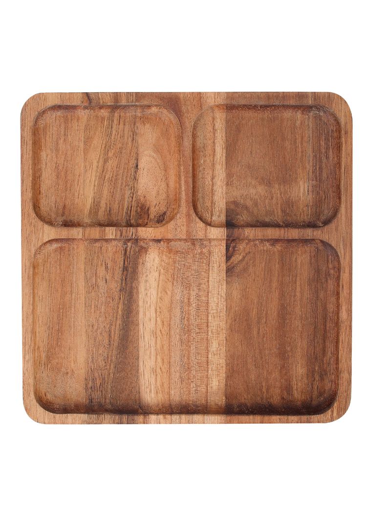 Plato Snacks 3S Acacia 20.5x20.5 cm-0