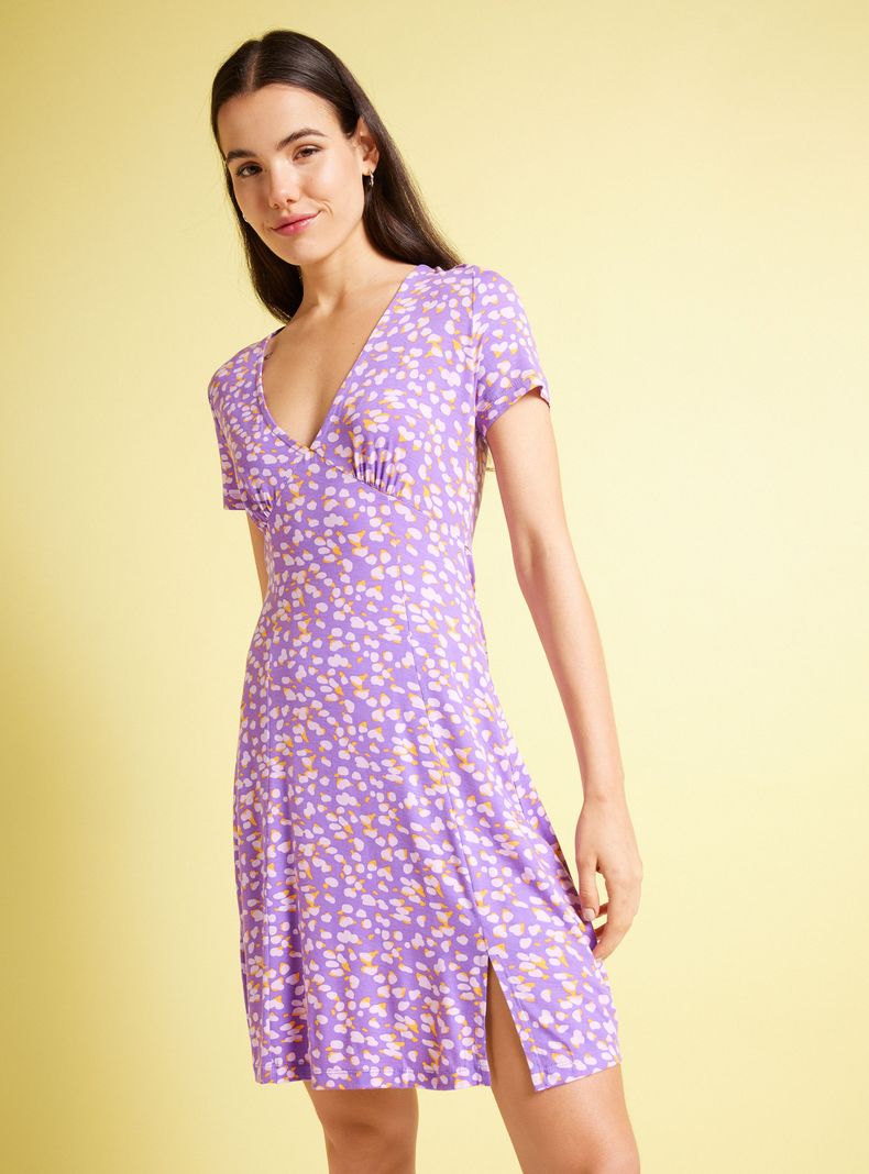 Vestido Corto Cuello V