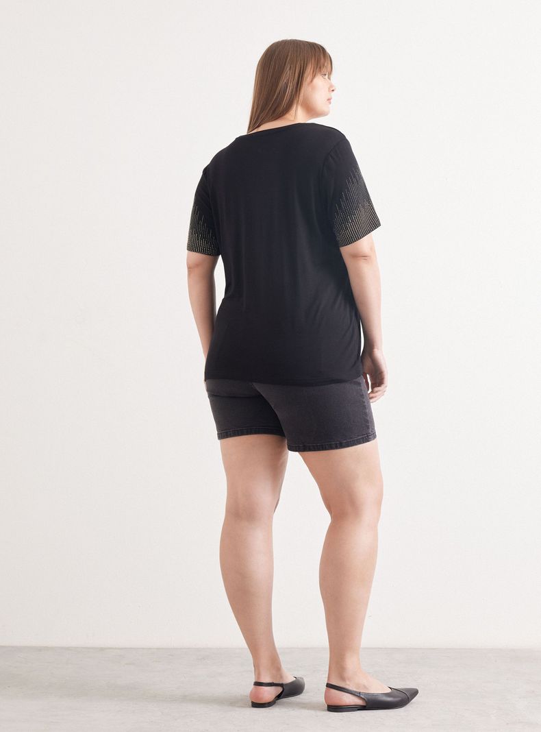 Polera Strass en Mangas-5