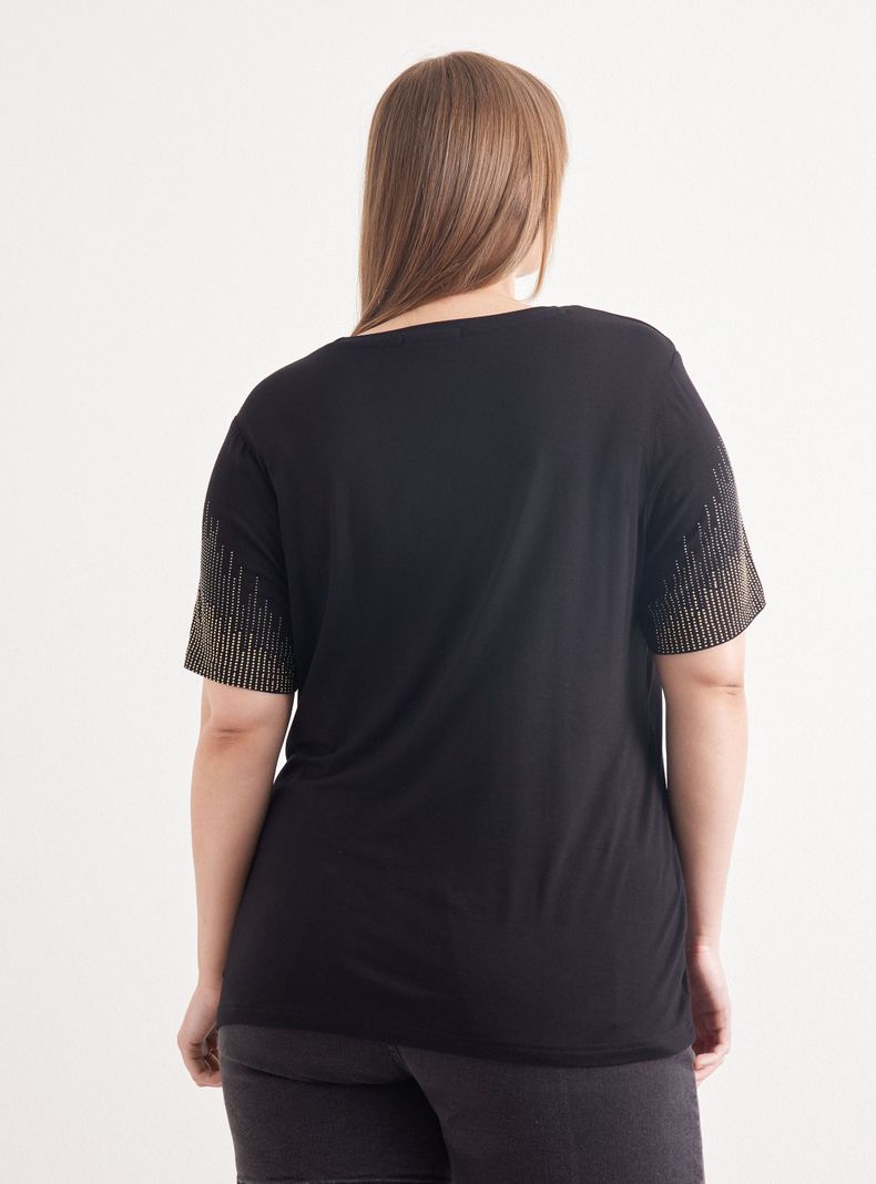 Polera Strass en Mangas-1