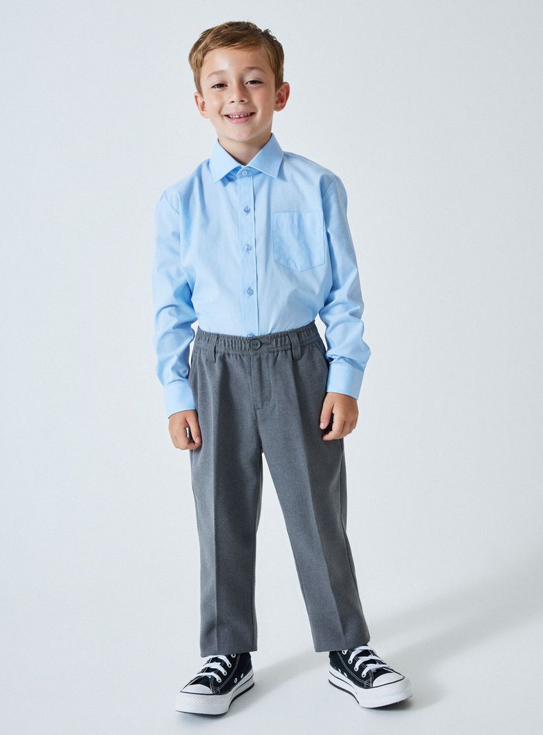 Camisa de Vestir Celeste Talla 6 A 8-3