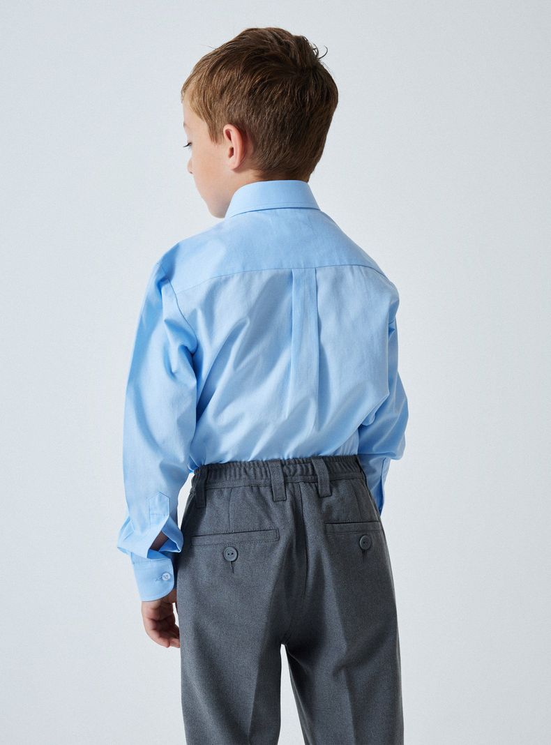 Camisa de Vestir Celeste Talla 6 A 8-1