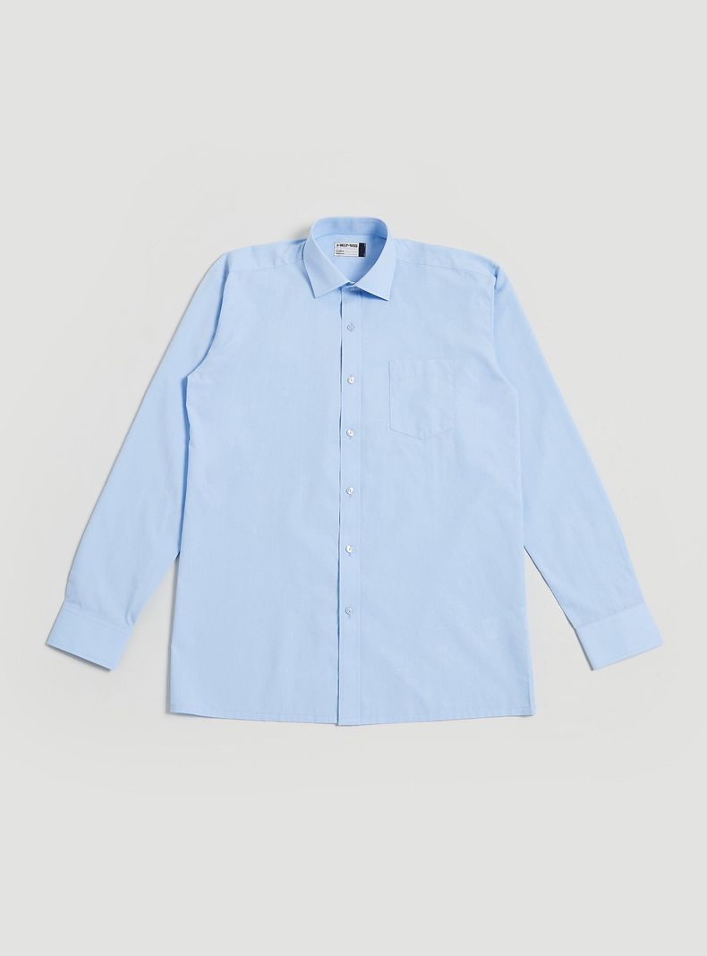 Camisa de Vestir Celeste Talla 38 A 48-0