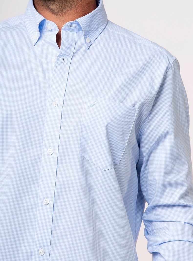 Camisa Casual Manga Larga Texturizada-2