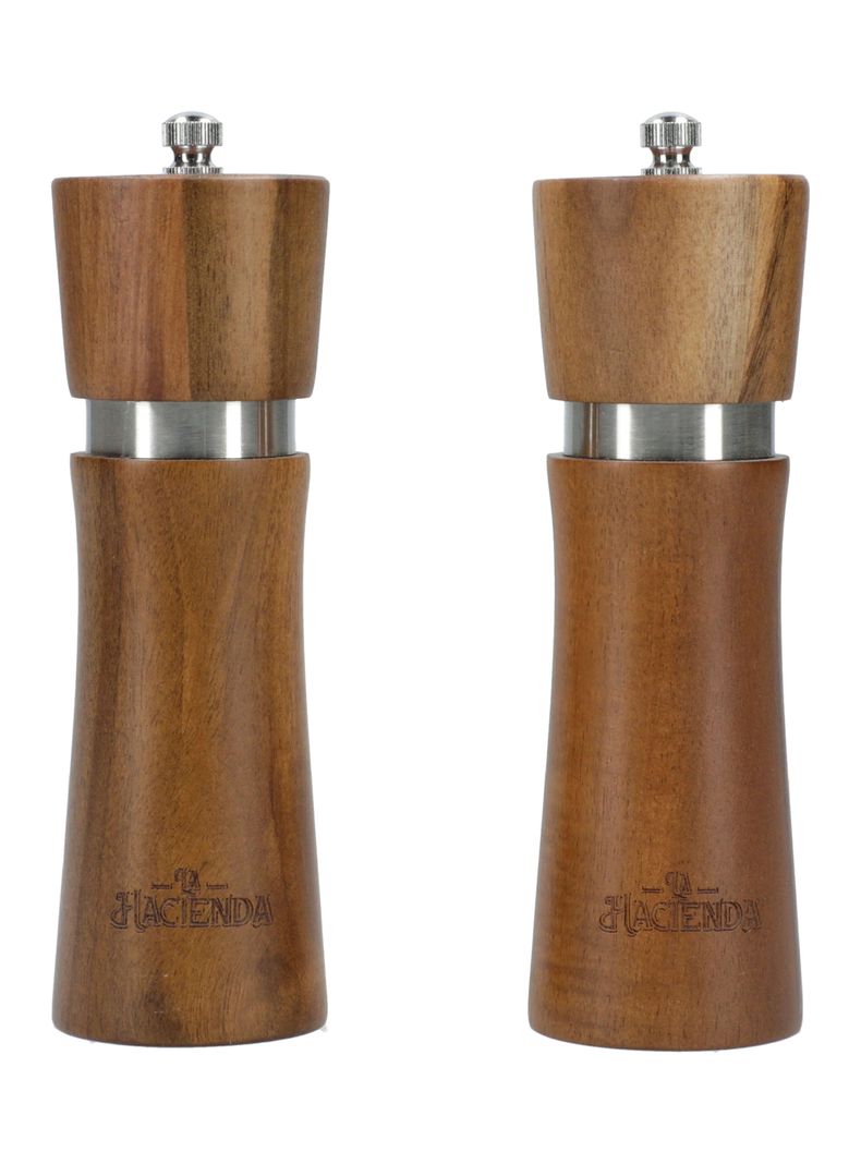 Set 2 Pimientero/Salero Acacia 16.5 cm-0