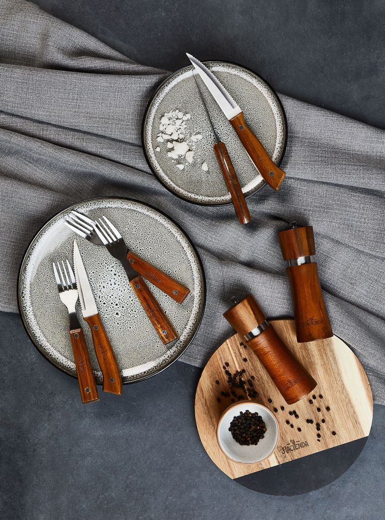 Set 2 Pimientero/Salero Acacia 16.5 cm-4