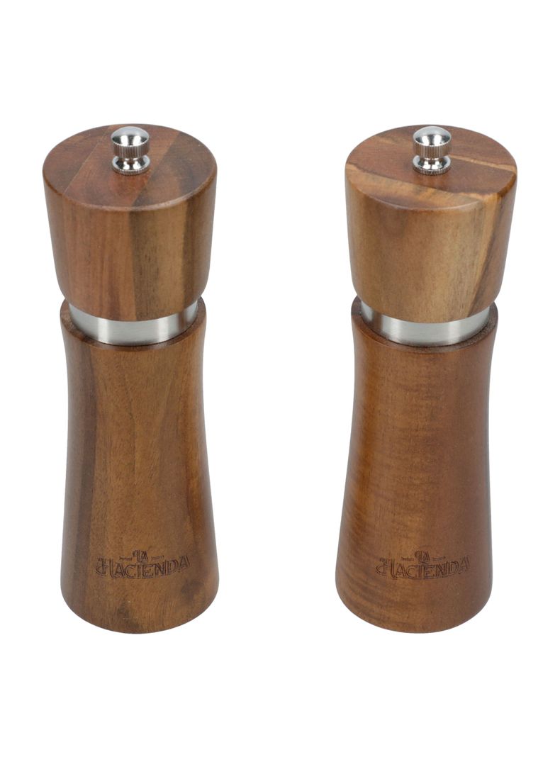 Set 2 Pimientero/Salero Acacia 16.5 cm-1