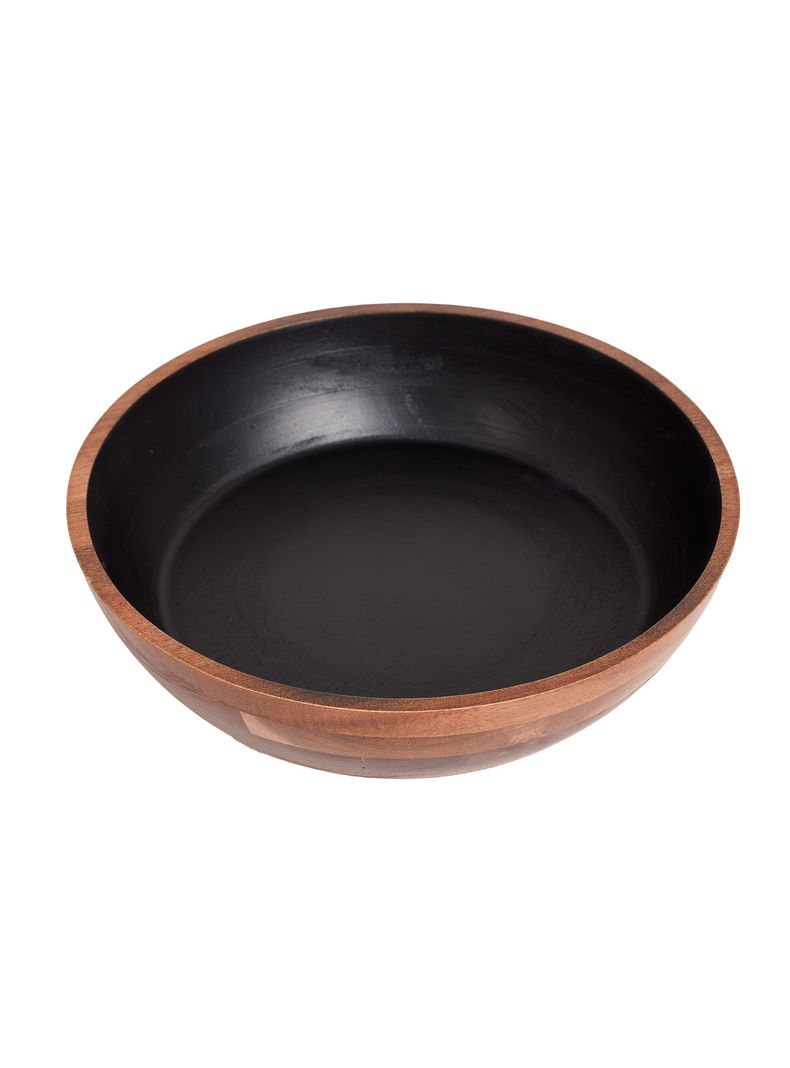Bowl Servir Negro 24 cm Madera-1