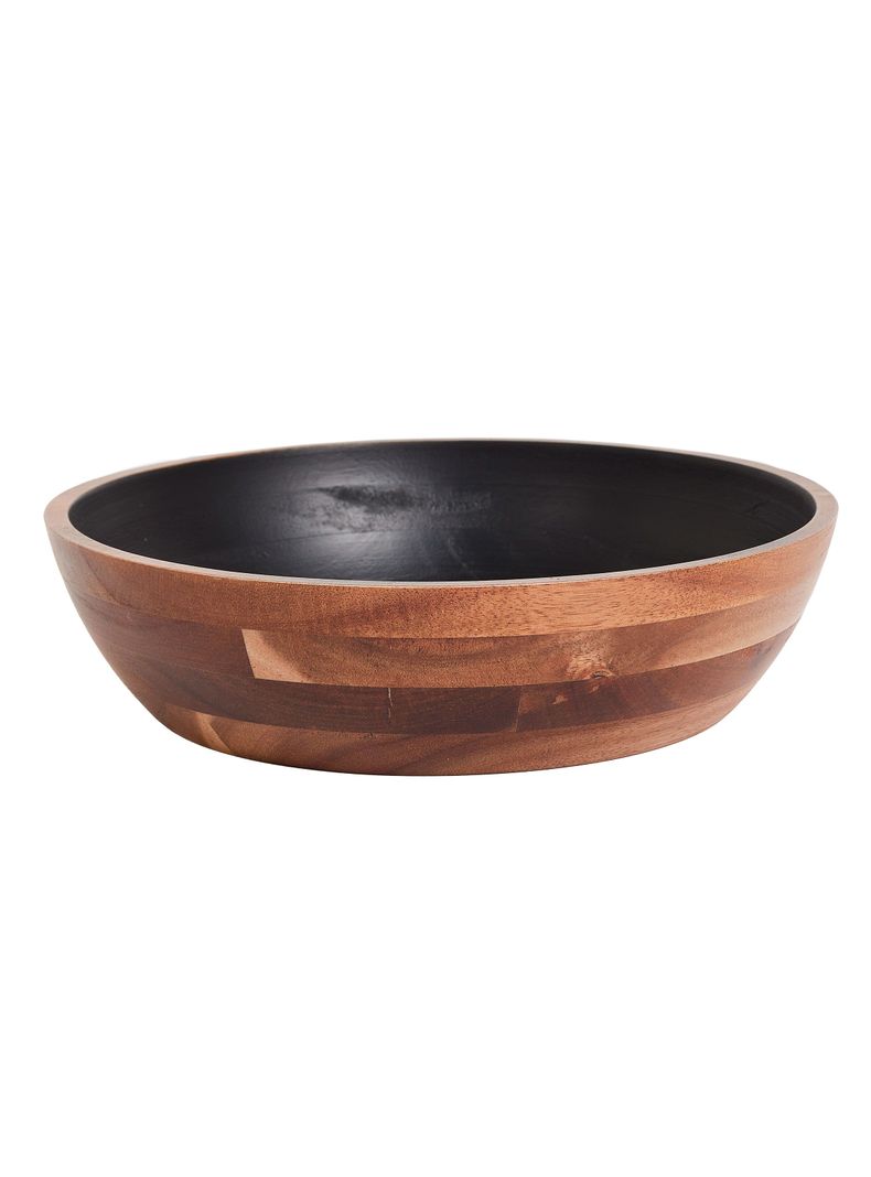 Bowl Servir Negro 24 cm Madera-0