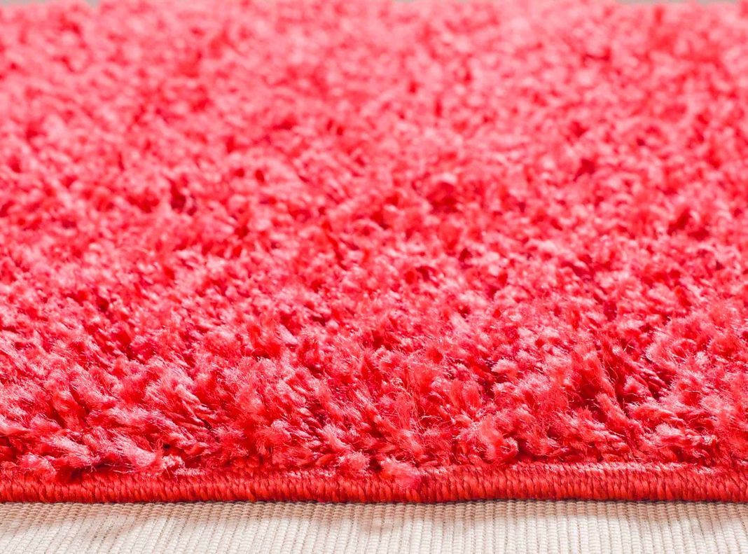 Alfombra Casino Shaggy Rojo 150 x 220 cm-1