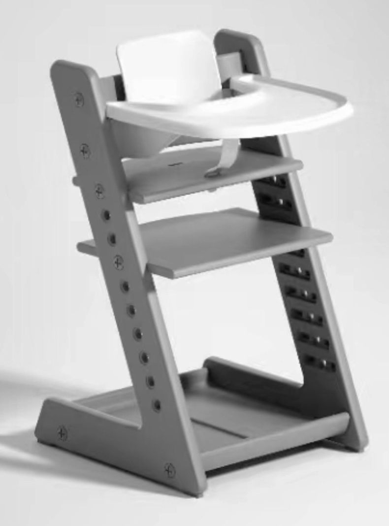 Silla de Comer Milano Gris-1