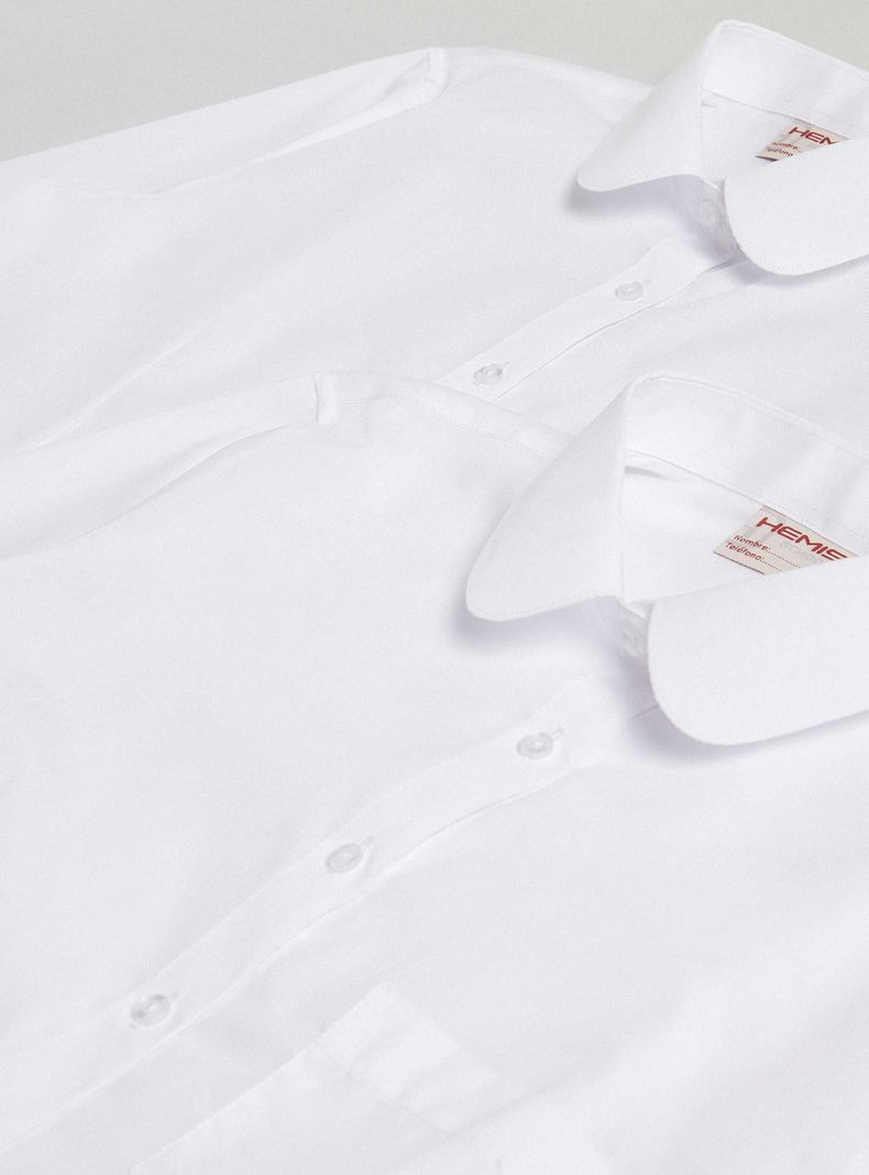Bipack Blusa Blanca Entallada Talla 10-12-14-16-2