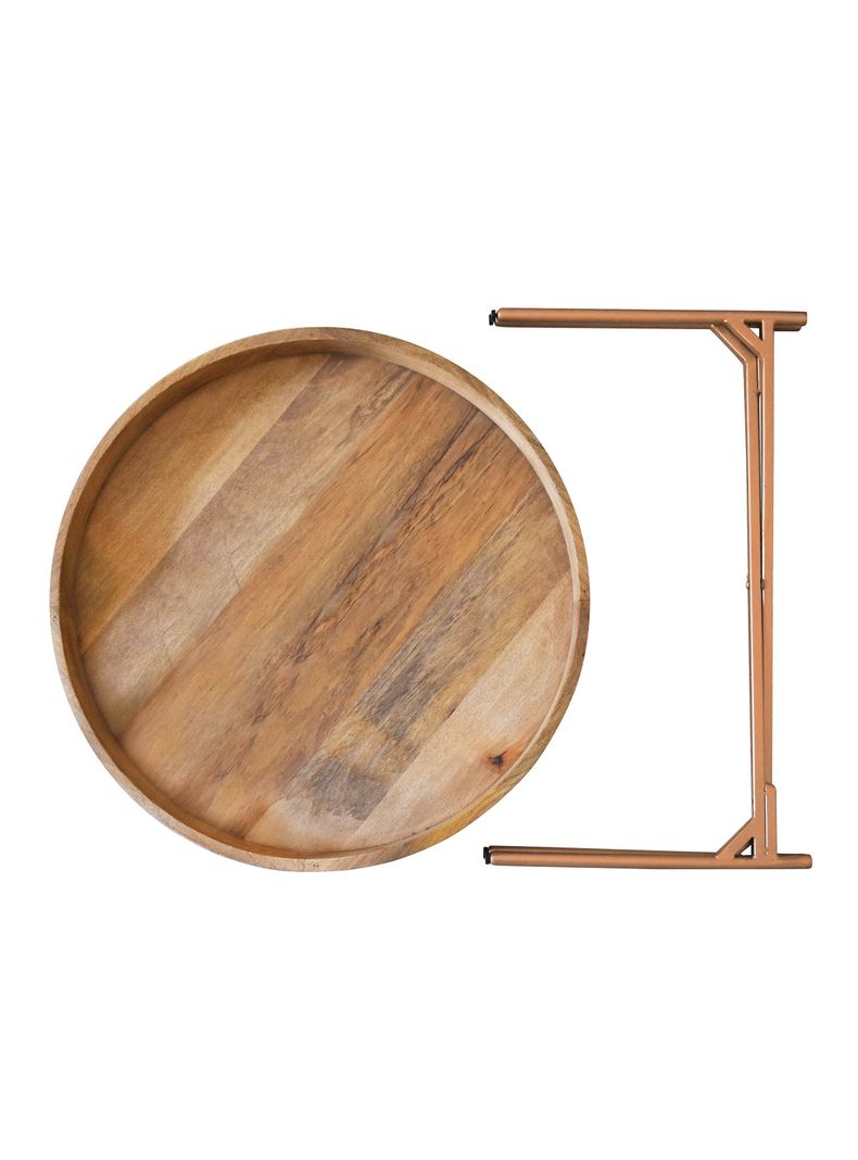 Mesa de Centro Bandeja Tallada 70 cm-5