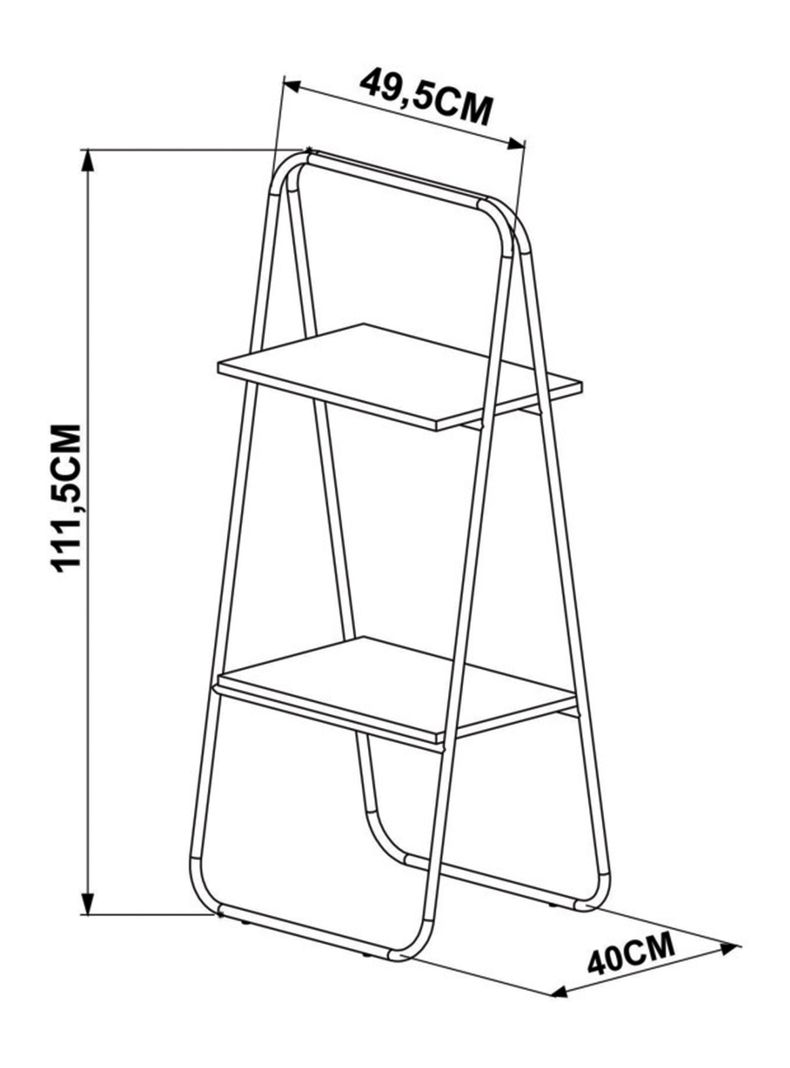 Repisa Decocasa Steel Tube 2R-1