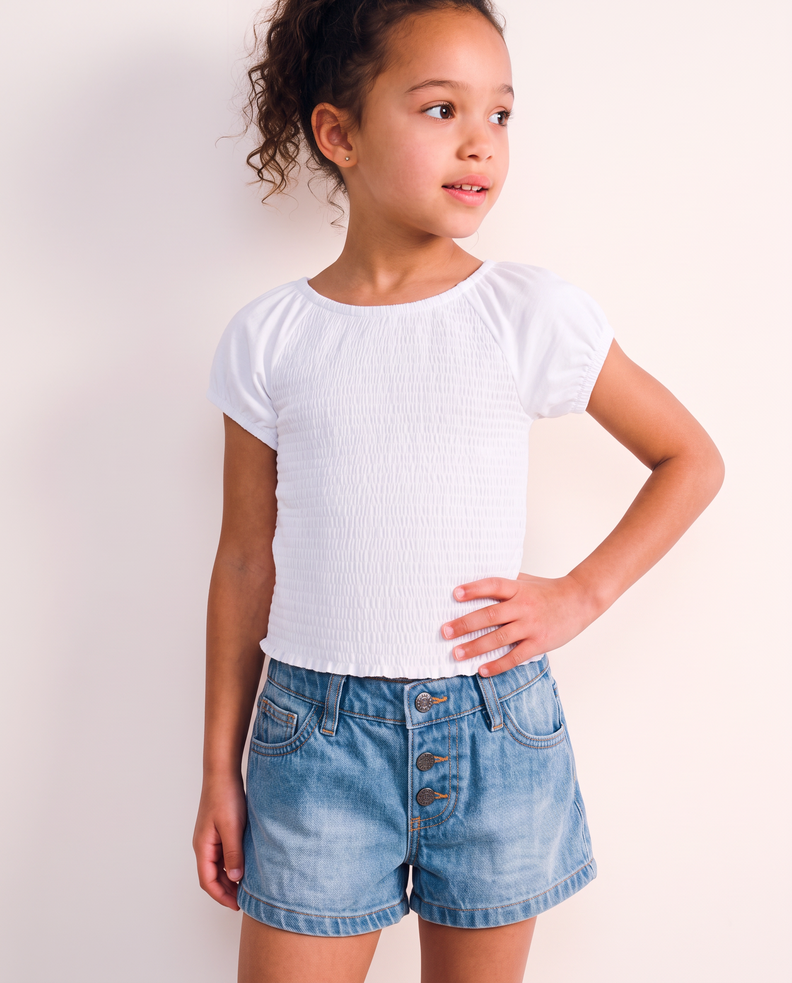 Polera Diseño Panal Elasticado Color Sólido
